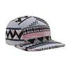 Hot Selling Snapback 5 Panel Pattern Baseball Cap Multi Color Stripe Women Floral Snapback Hat And Cap