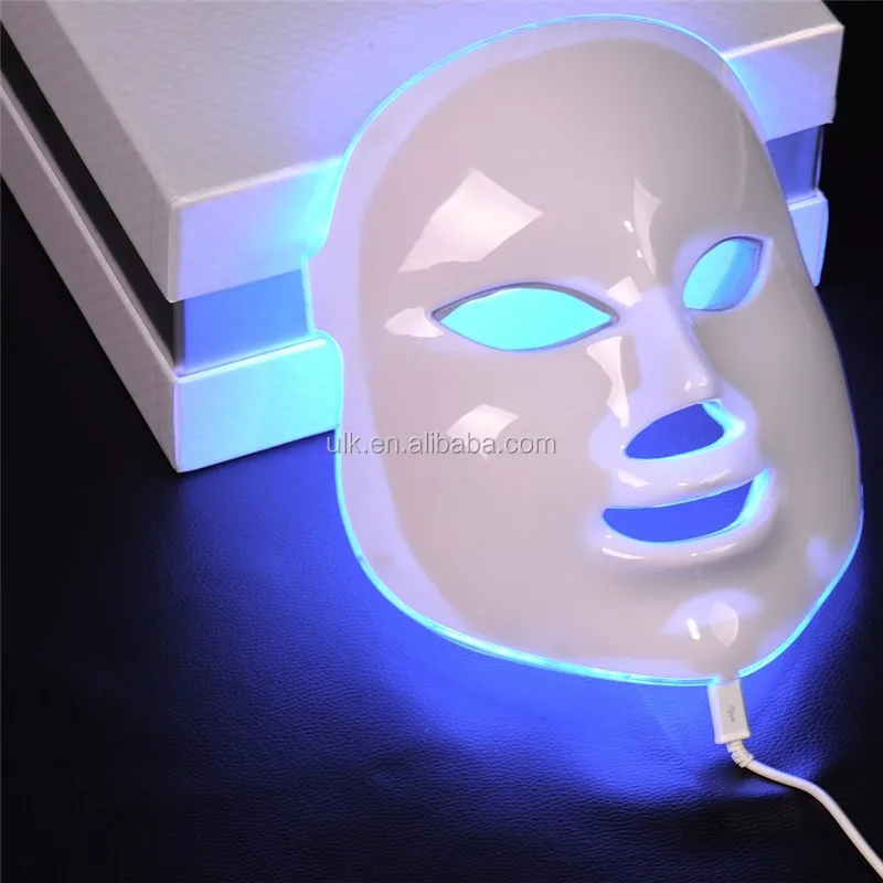 2018 Latest Led Photon Face&neck Mask 7 Color Lights Facial Mask With