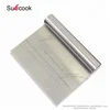 Kitchen stainless steel stain finished bakeware dough scraper