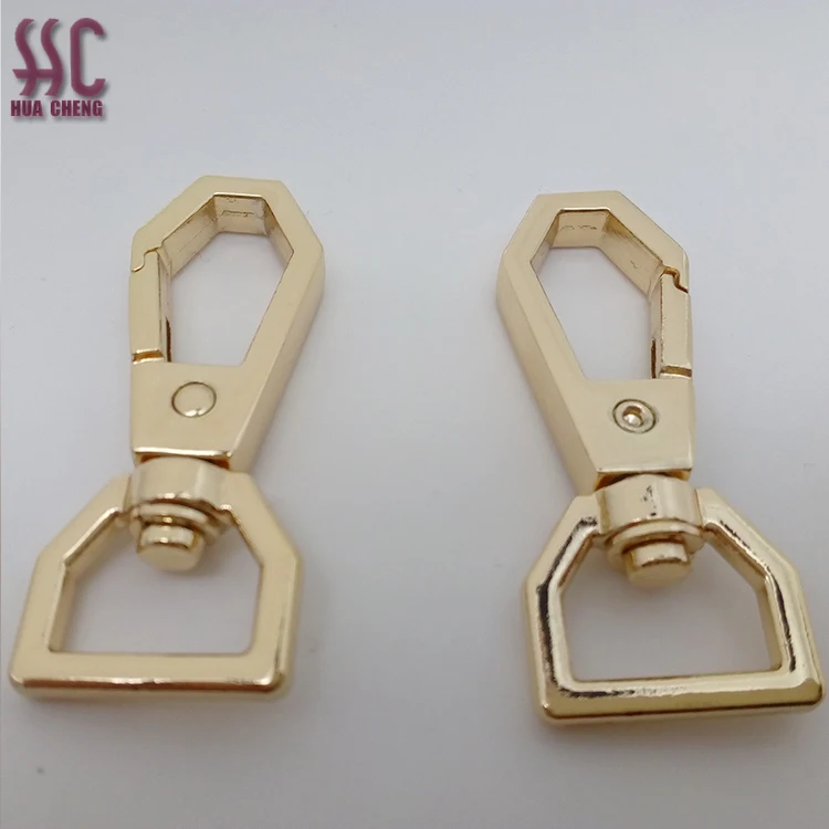 

Wholesale bag accessories metal gold color swivel hook dog snap hook