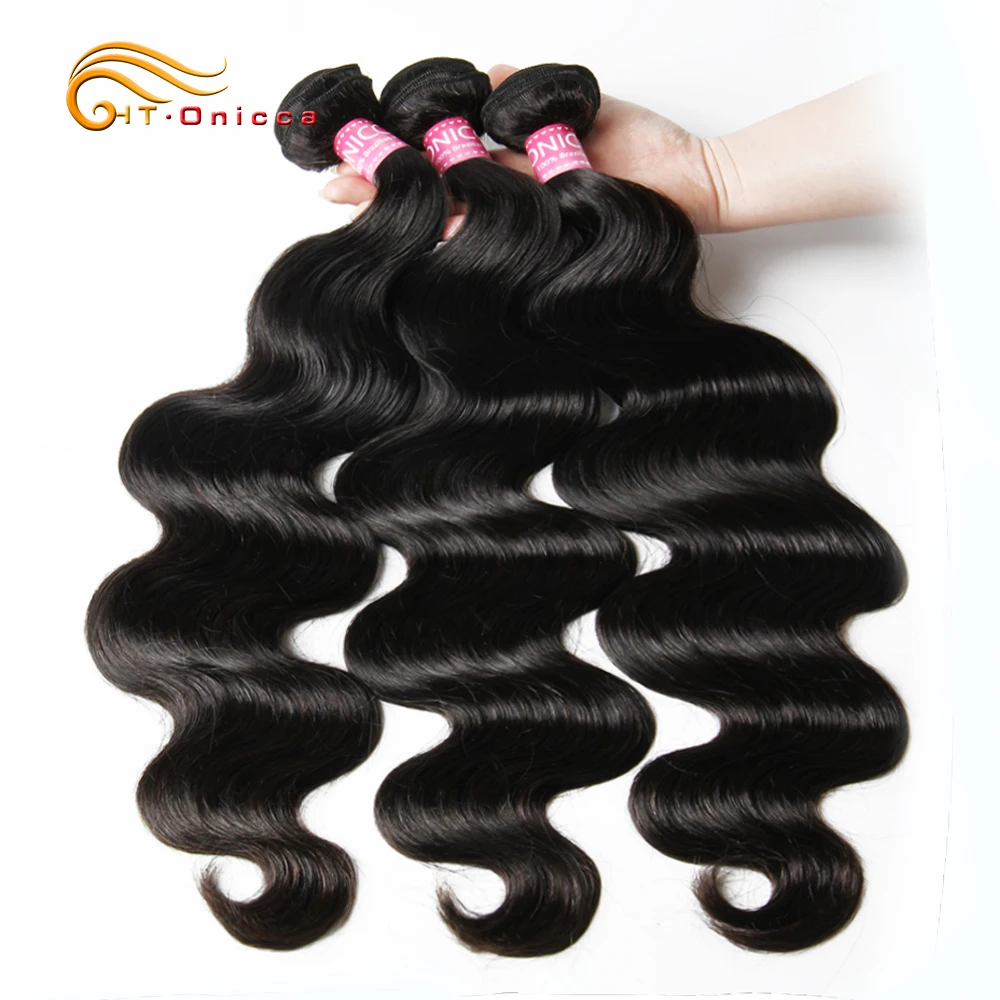 

Onicca Raw Wholesale Virgin hair Extension Brazilian Body Wave 12A Top Quality Mink Vrigin Hair Bundles