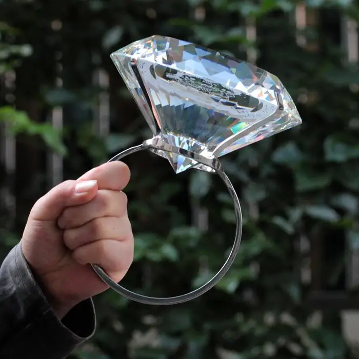 massive fake diamond ring