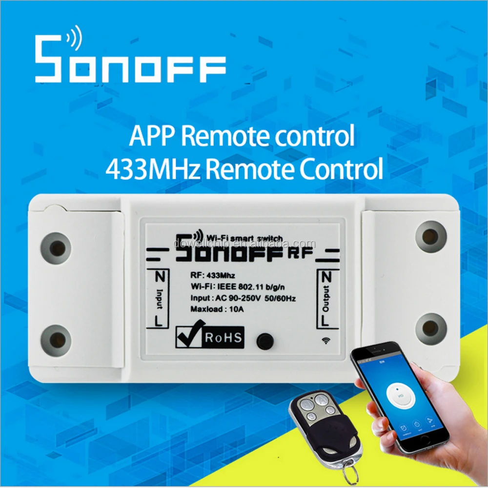 
wifi switch 433MHZ remote control and App remote control smart home 
