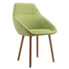 New model french dining chair cashmere fabric green dining chair