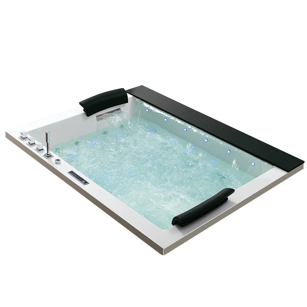 Hsbc653 Insert 75 Inch Length Whirlpool With Led Light Air Jet Bathtub