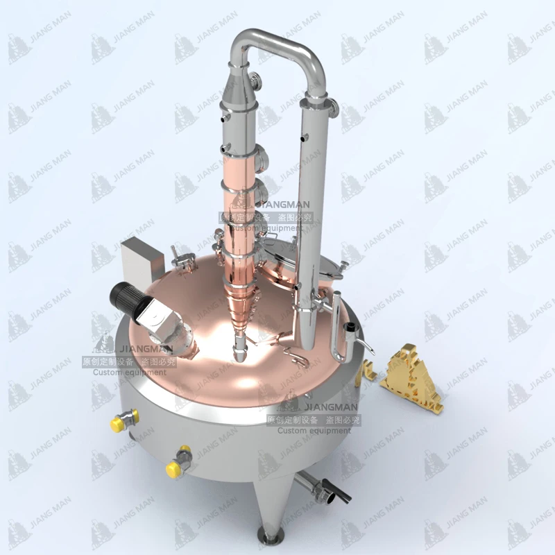 
[JiangMan]-100 Gallon-Whiskey Distillery-Copper Distillery Equipment-- Copper Pot Distiller-Home Distillation Still 
