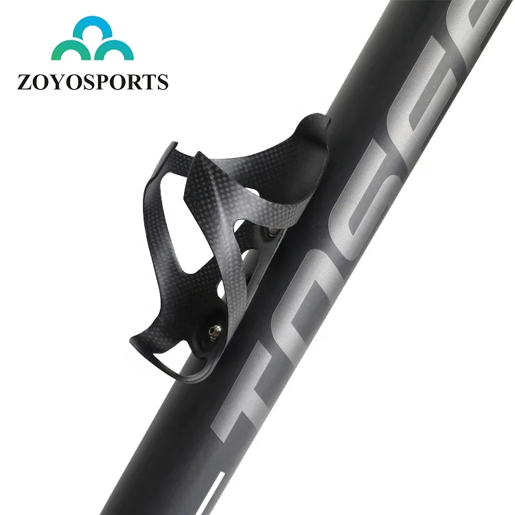 

ZOYOSPORTS Mountain Road Bike Bottle Holder Light Full Carbon Fiber Bicycle Drink Water Bottle Cage, Black/ can be customized