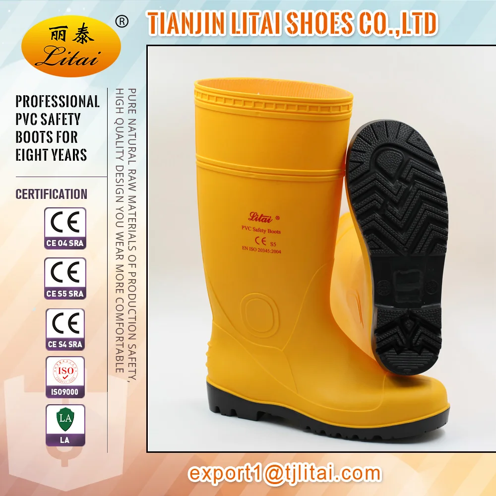 high quality Safety Rain Boots Also Suitable Men Fire Fighting Boots Shoes For Protection