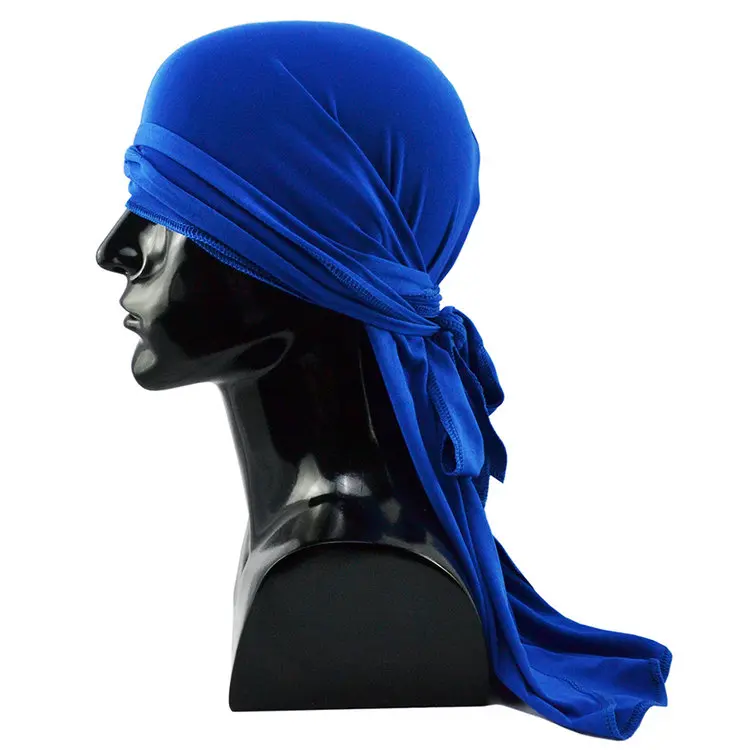 Wholesale Women Mens Fashion Spandex Polyester Long Tail Custom Durag Cap - Buy Custom Durag Cap ...
