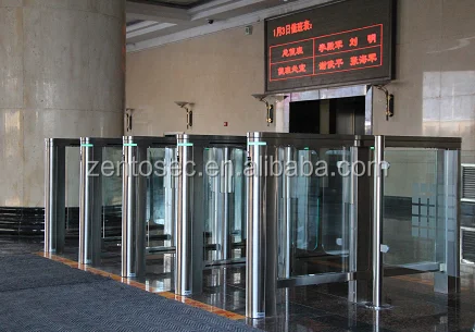 Electronic turnstile gate of swing barrier entrance gate with RFID access control