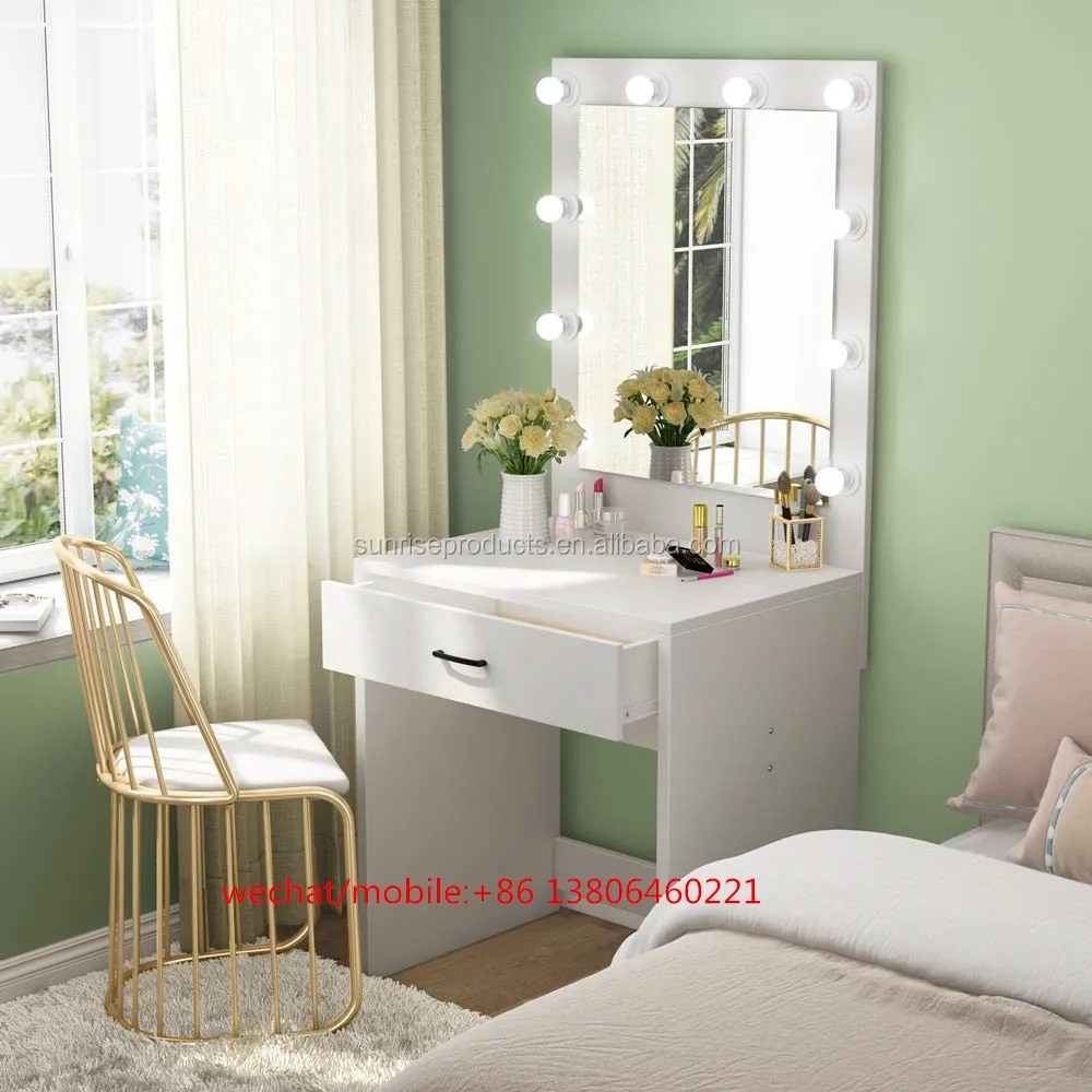 Makeup Table With Lighted Mirror Hunkie