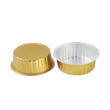 Disposable Aluminum Foil Pleated Baking Cups Foil Container - Buy Mini ...