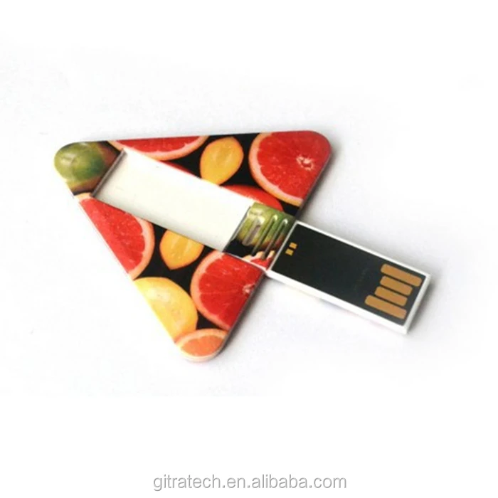 

2020 Gifts Market Plastic Memory Card Flash Drive Triangle USB Pendirve
