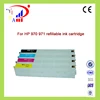 Hot selling Refill for hp 970 971 Ink Cartridge for HP Officejet Pro X451dw Multifunction Printer