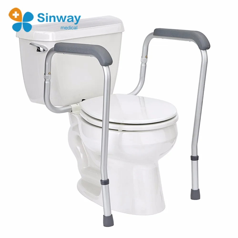 Aluminum High Quality Toilet Seat Handrails Safety Commode Frame Toilet