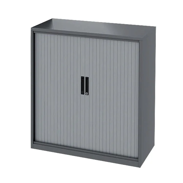 2 Tambour Door Furniture Mini Small Black Lacquer File Cupboard Roller Shutter Door Filing