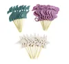 24 Pieces Mermaid Theme Glitter Cupcake Topper Cake Picks Decoration Baby Shower Birthday Party Favors