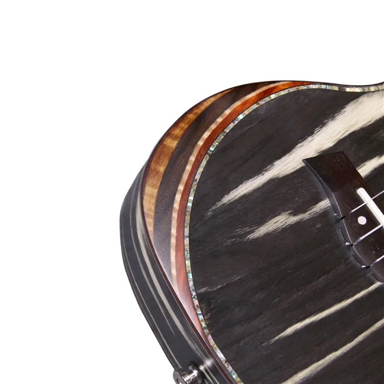 China Linden wood resonator ukulele kit spread music ukulele with case