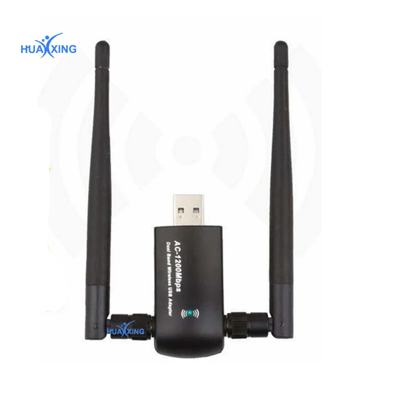 

Dual Band 1200Mbps Wireless USB 3.0 Wifi Adapter 2.4G/5Ghz Realtek RTL8812AU Network Card Dongle With Antennas for PC