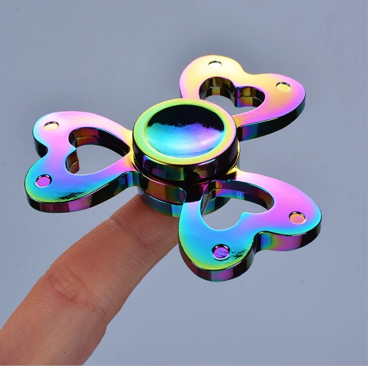 2017 new hot products with or without LED metal fidget spinner