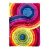 Best prices multi color rainbow rug shaggy carpet