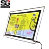 Acrylic backlit led crystal light box Table stand led photo frame light box display