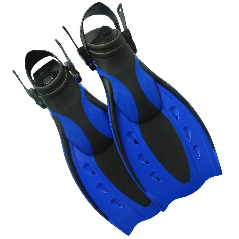 High Quality Open Heel Diving Fins With Adjustable Strap Snorkeling ...