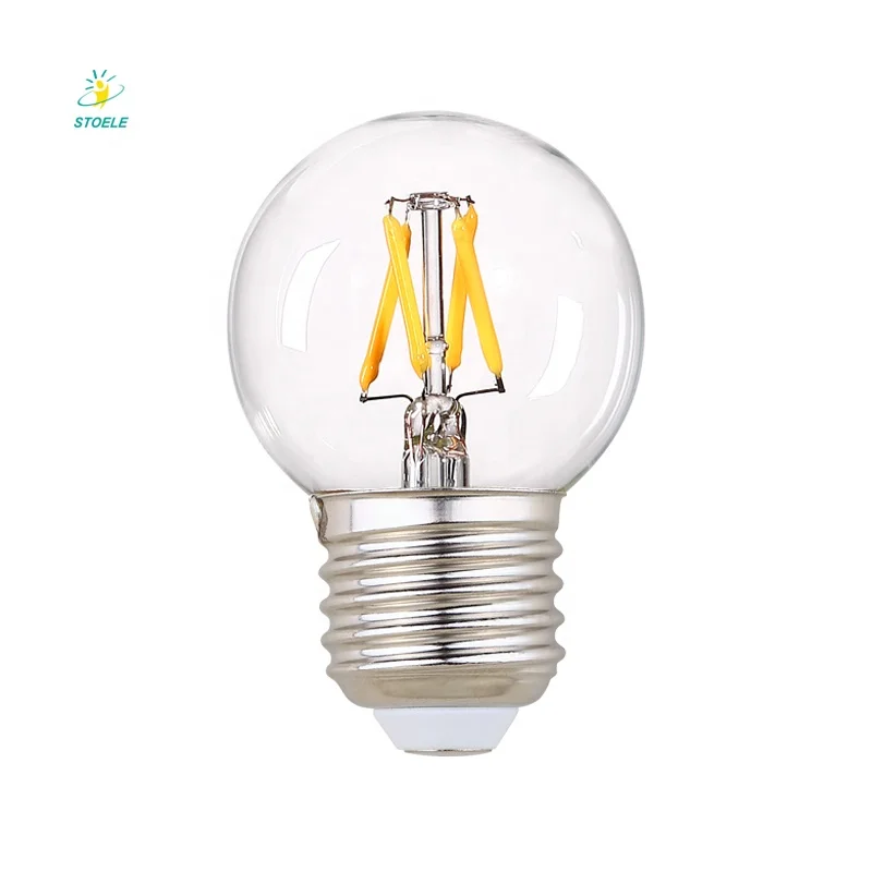 12V 110V 220V led light bulbs  G45 G50  G16 1/2 led filament bulb E14 E12 AC/DC dimmable led bulb