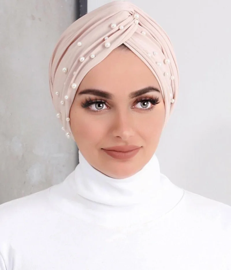 
on sale kids size turban Most Popular suede turbans with pearls China factory beaded suede turbans for children 
