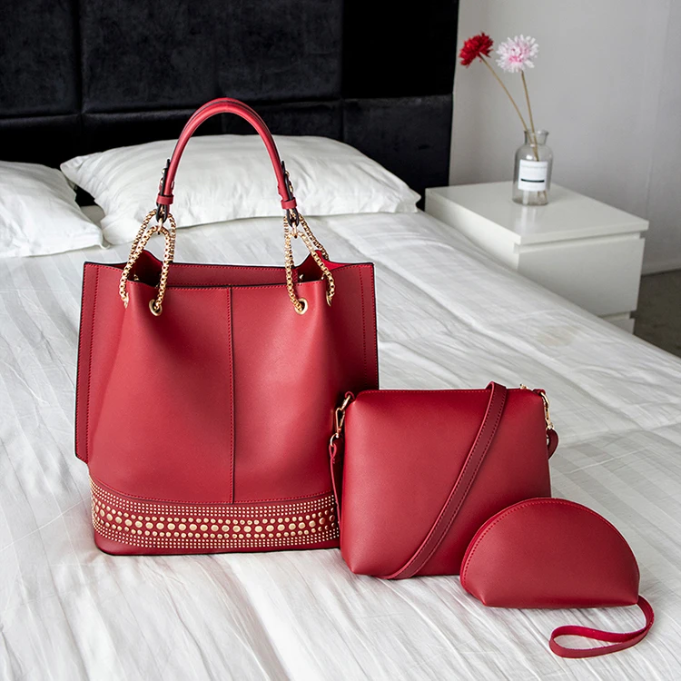 

2019 fashion custom design bags women handbag set