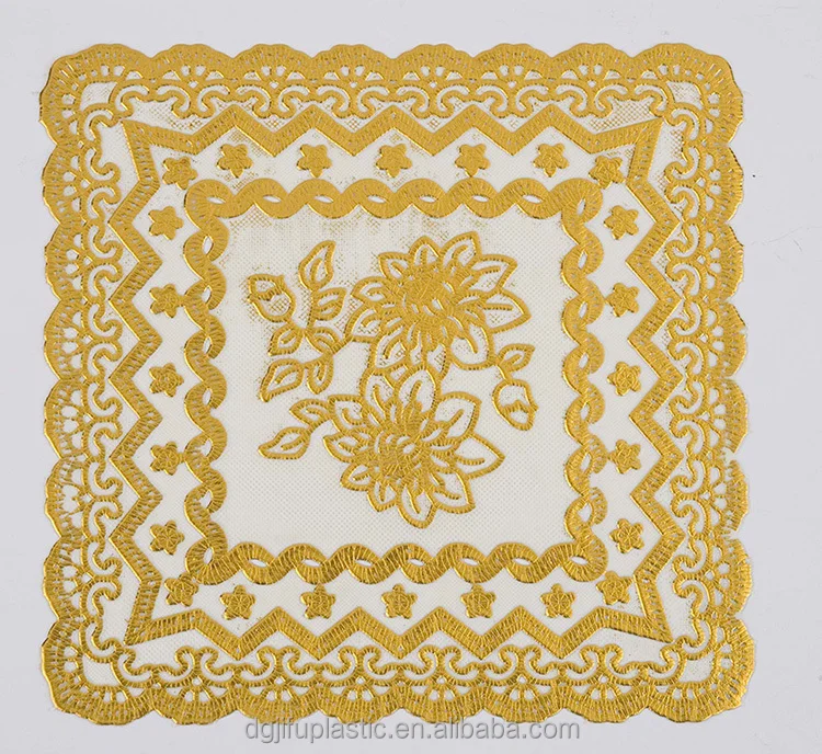20*20cm Square,20cm Round Gold Lace Placemats Design Summary Buy 20cm Round Placemats,Gold