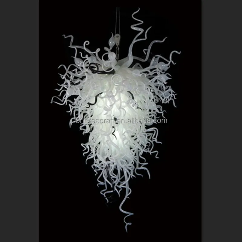 

white murano glass chandelier contemporary ceiling light dinning room decor, Shown in the picture or customised