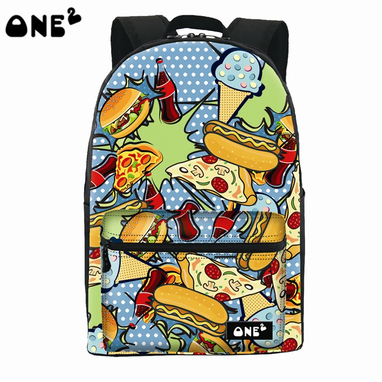 

ONE2 design beautiful pattern good quality laptop backpack bags, Customized