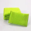 2016 New China Suppliers Microfiber Kitchen Cleaning Green Sponge Scouring Pad
