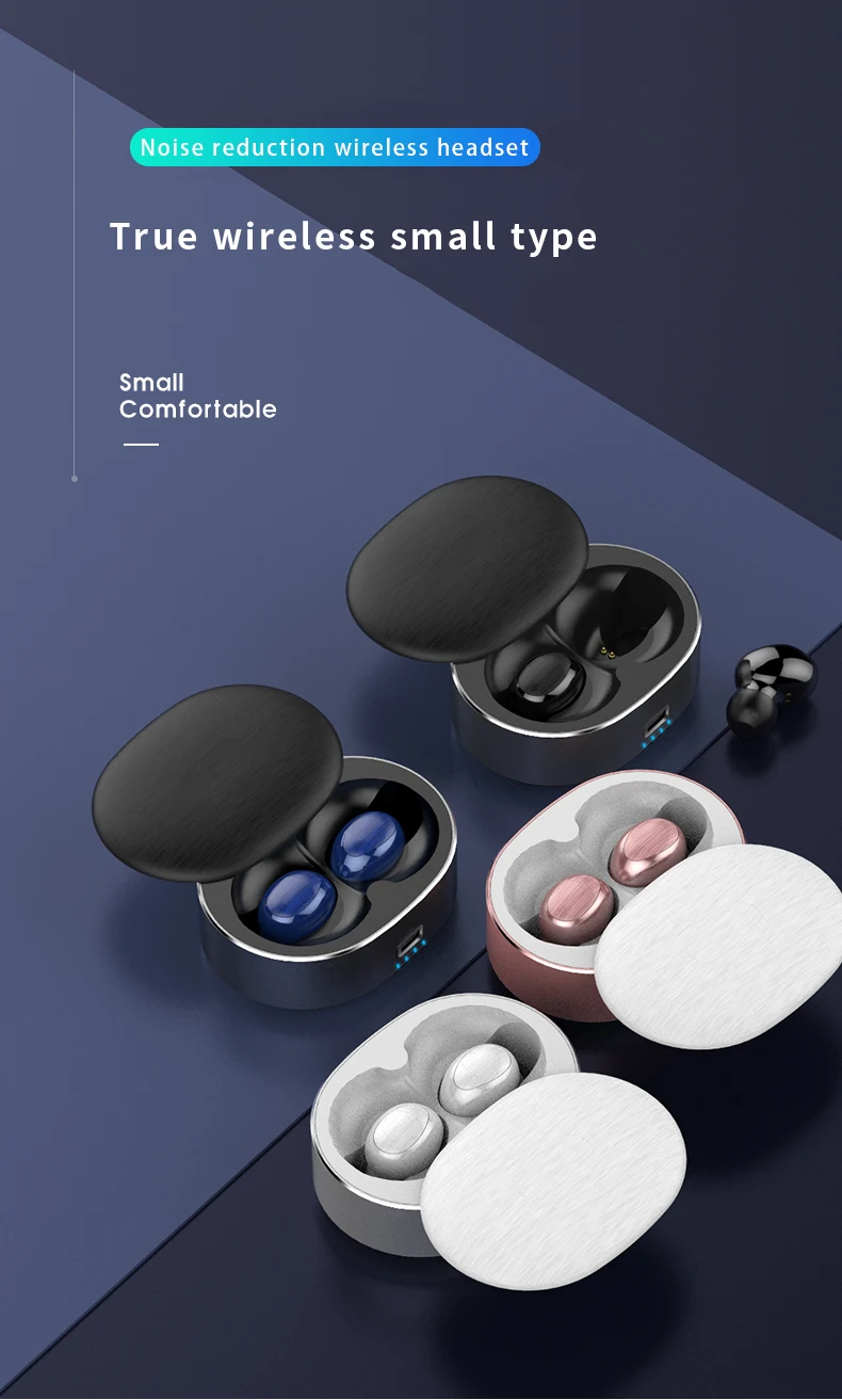 Air dots tws earphone B20 mini in ear earphone bluetooth headphone touch control noise cancelling earbuds with charging box - ANKUX.COM