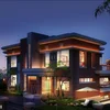 luxury and fast construction two storey light steel fame prefab house