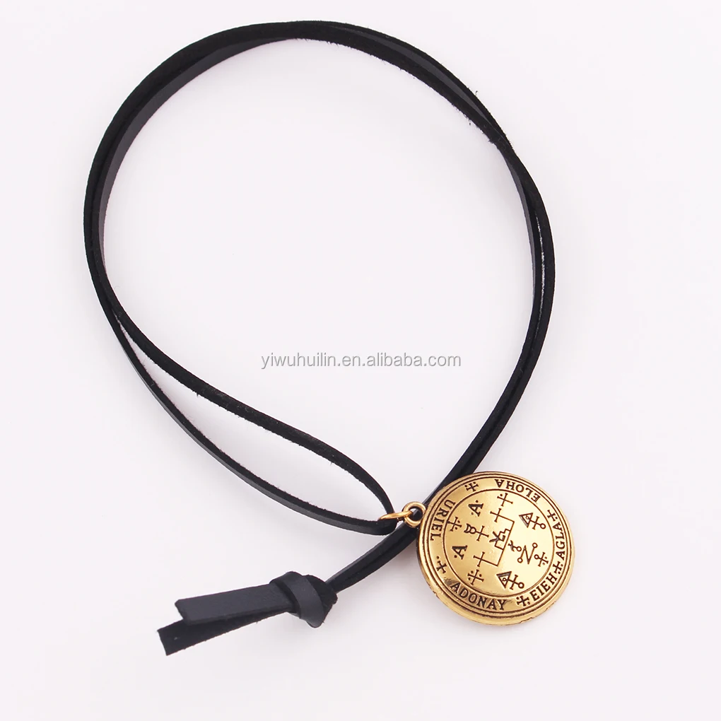 N0376 Huilin Jewelry Archangel Uriel Talisman Sigil Of Uriel Angelic  Pendant Leather Women Jewelry Necklace - Buy Women Jewelry Necklace,Archangel  Uriel Women Jewelry Necklace,Leather Women Jewelry Necklace Product on  Alibaba.com