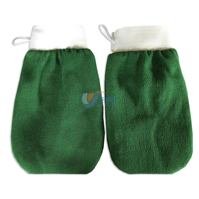 

Hotsale 100% Viscose Morocco Home Hotel Scrubber Sponge Wash Dish Cleaning Exfoliating Bath Glove Mitt Bath Scrubber, Green