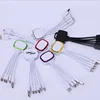 5 in 1 OEM LOGO LED light multi port portable colorful USB charging cell phone split cable good gift