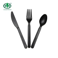 

Eco Friendly Plastic Cpla Cutlery,Biodegradable eating utensils Disposable Cutlery