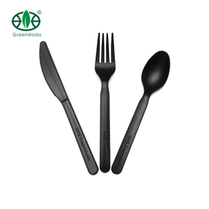 Image of Eco Friendly Plastic Cpla Cutlery,Biodegradable eating utensils Disposable Cutlery