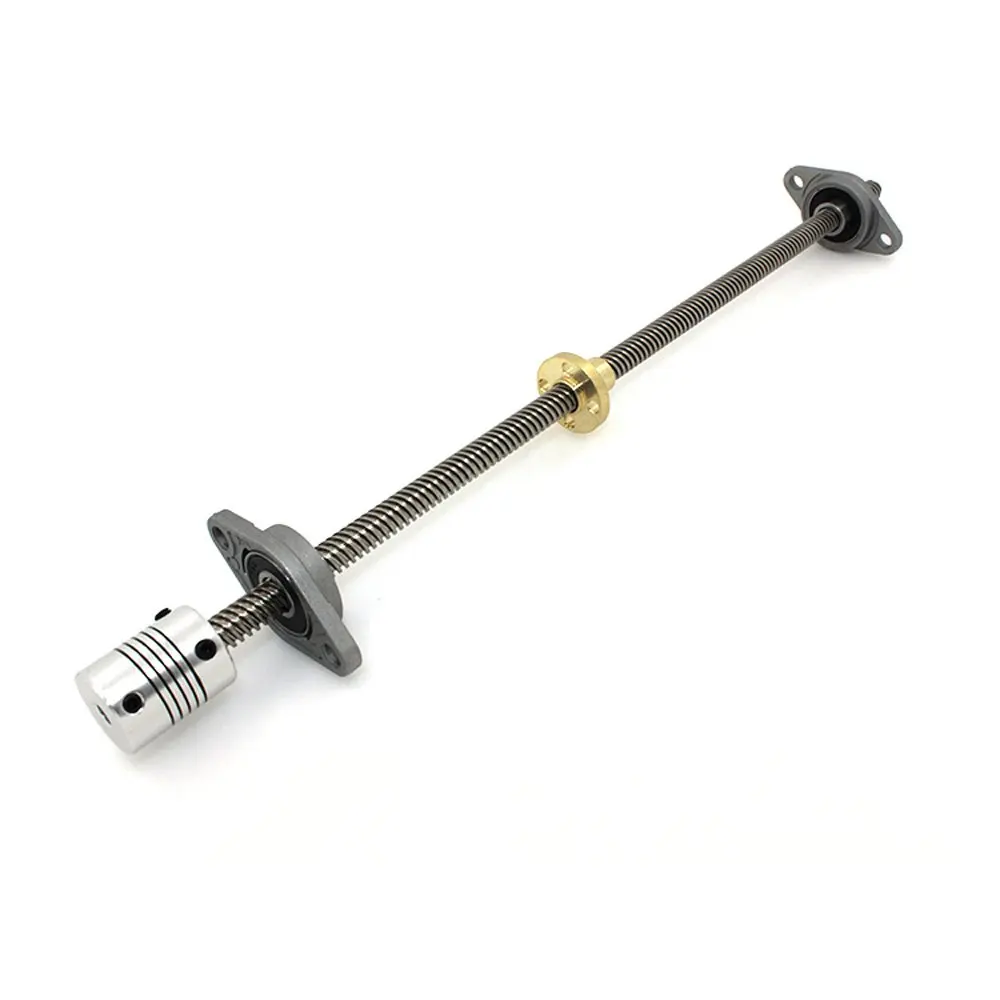 BIQU 1000mm 8mm T8 Lead Screw Set Lead Screw+ Copper Nut + Coupler + Pillow Bearing Block with Paper Tube for 3D Printer