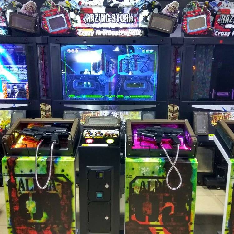 Coin Operated Indoor Target Shooting Video Arcade Game Equipment