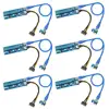 6-Pack VER 006C PCI-E 16x to 1x Powered Riser Adapter Card Bitcoin Mining Dedicated Card