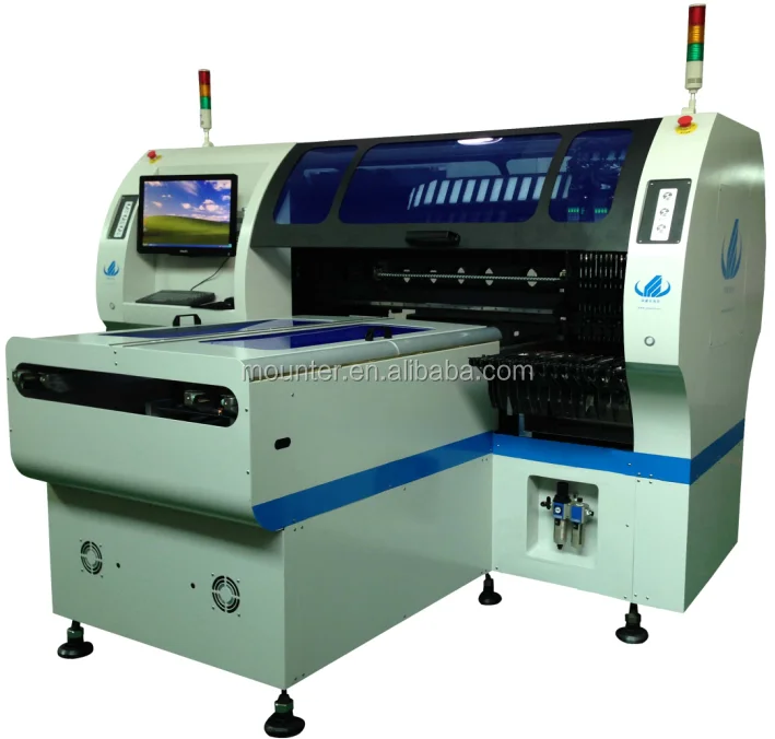 automatic high speed smd led chip mounter, smt pick and place machine,led light bulbs making machine