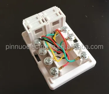 RJ11 6P4C M To 6P4C F 2 Way Telephone Jack Splitter Phone Line Connector Adapter