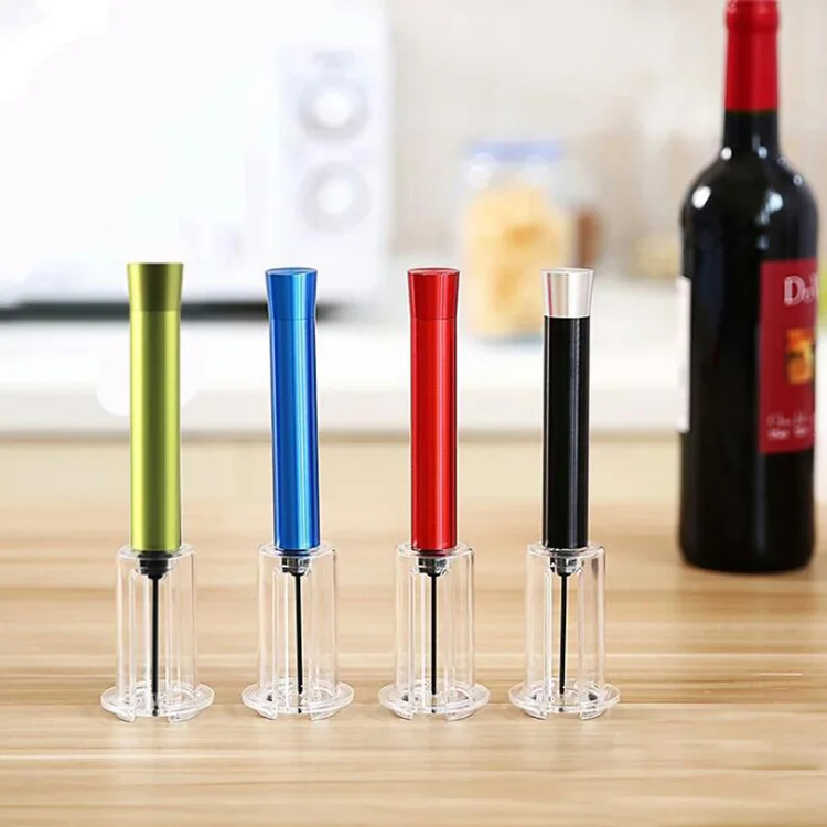 

Aluminum Alloy Body and Steel Needle Air Pressure Wine Bottle Opener, Blue;red;green;black