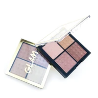 

Hot Selling Best Glow Highlight 4 Colors Private Label Face Shimmer Highlighter Palette