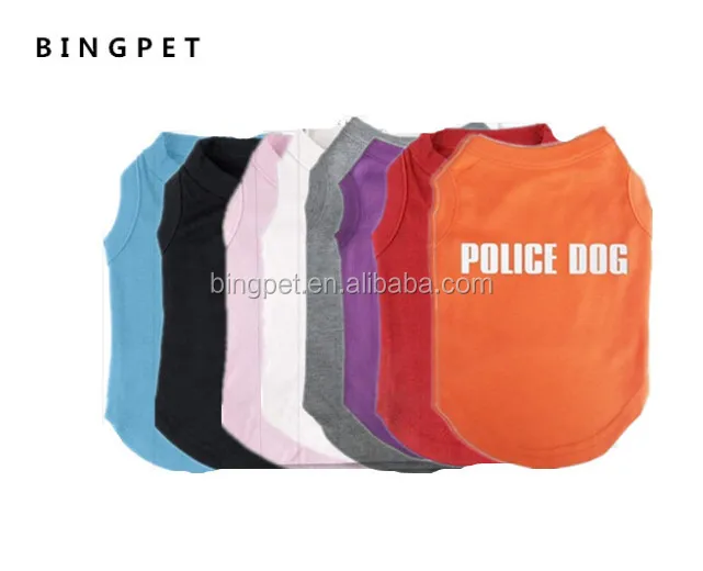 

Pet Dog Sport Clothes Police Dog Pet Dog Shirts Wholesales