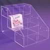 3 Tier Acrylic CD DVD Shelf Holder Lucite Booklet CD Display Rack Stand